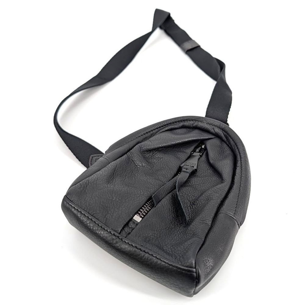 Aimee Kestenberg Tamitha Black Leather Crossbody Bag Matte‎ Black Hardware NWOT